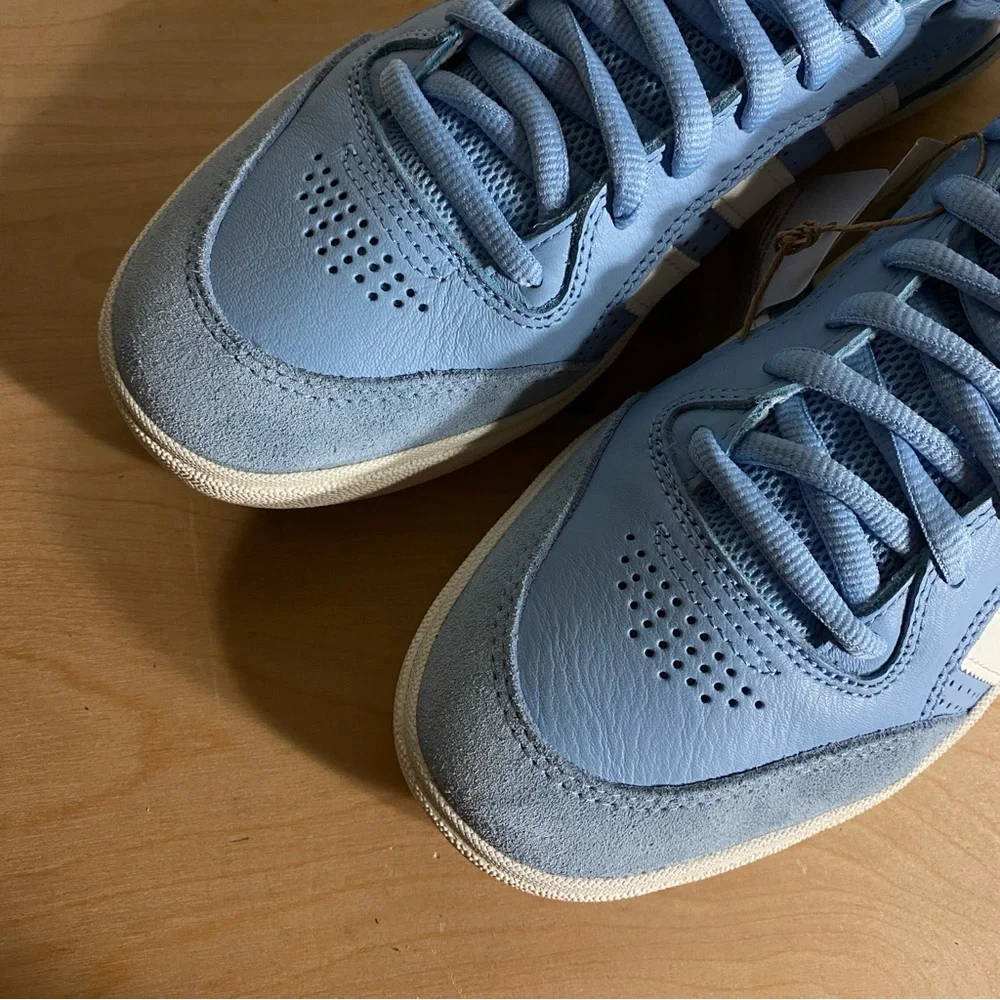 Adidas Tyshawn Low Sky Blue Leather Skateboarding Shoe - Size 11